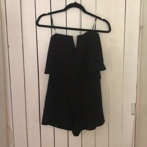 Strapless romper